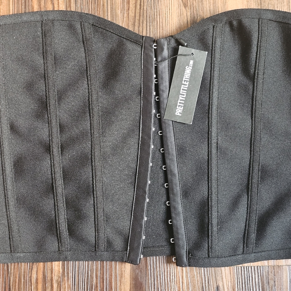 PrettyLittleThing Black Corset